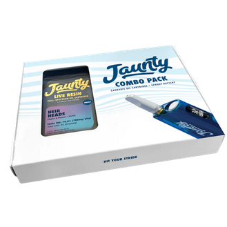 Jaunty Heir Heads Live Resin Cart + Battery combo