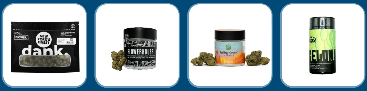  Legal Cannabis Flower Eighths quarters, halves and ounces on the menu at Terp Bros Dispensary in Astoria