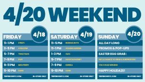 4/20 weekend events